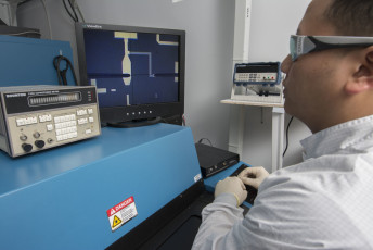 Laser trimming of thin film resistors