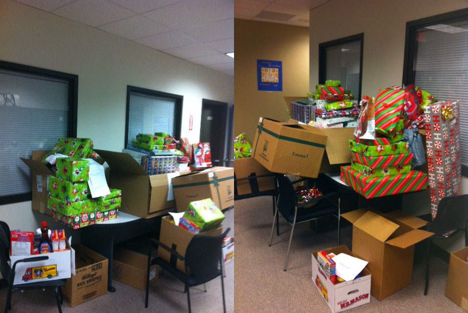 UltraSource Inc employee donations at Christmas time